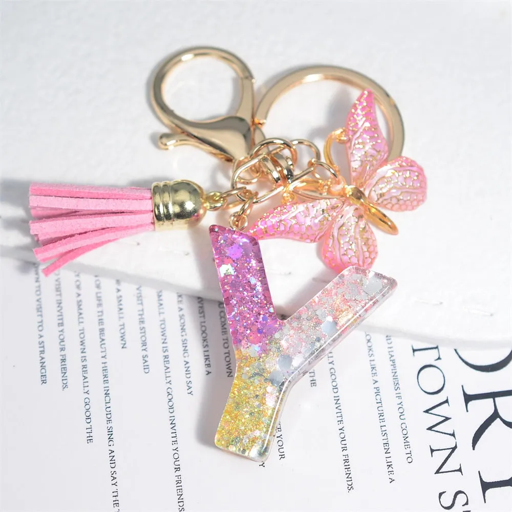 Kawaii Resin A-Z Letter Keychain