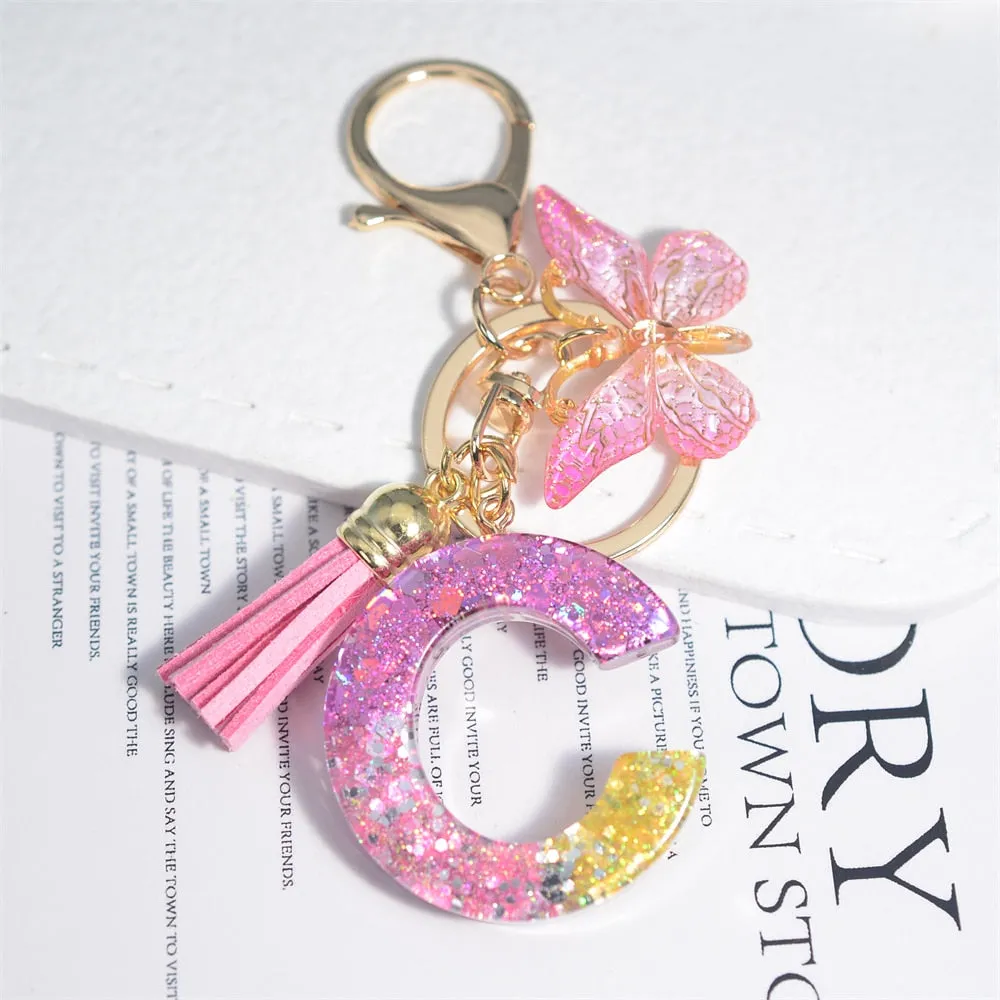 Kawaii Resin A-Z Letter Keychain