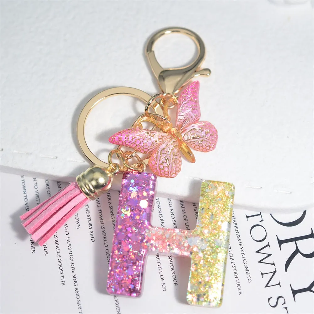 Kawaii Resin A-Z Letter Keychain