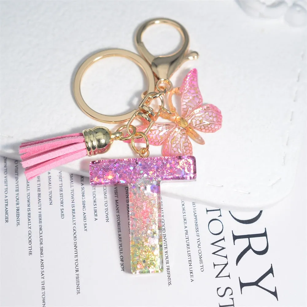 Kawaii Resin A-Z Letter Keychain