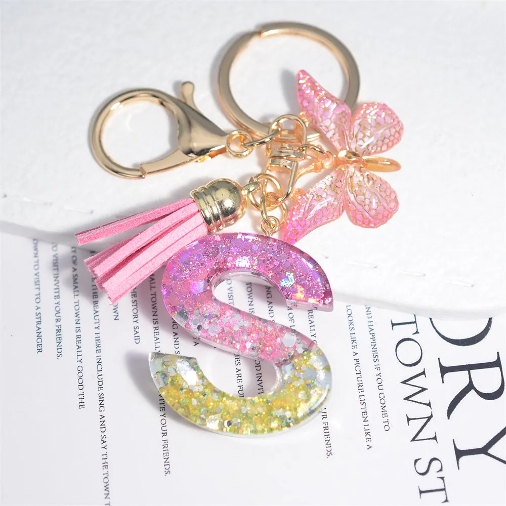 Kawaii Resin A-Z Letter Keychain