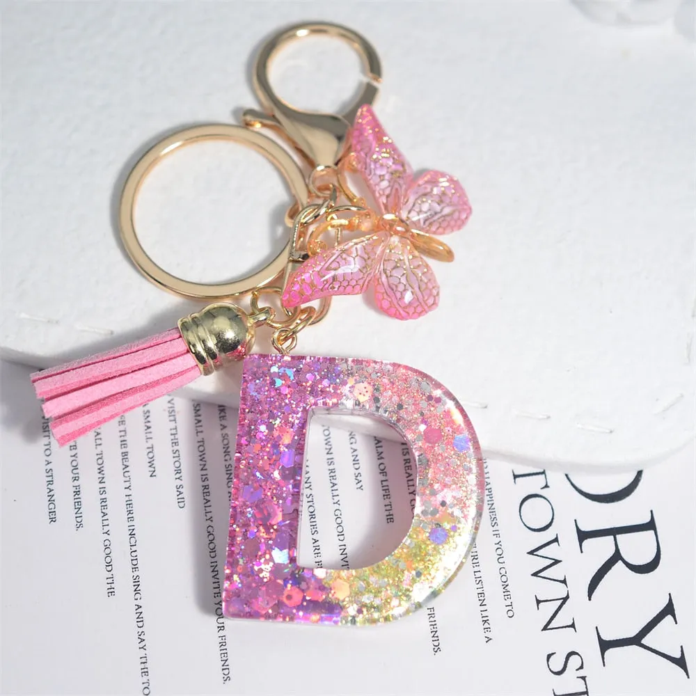 Kawaii Resin A-Z Letter Keychain