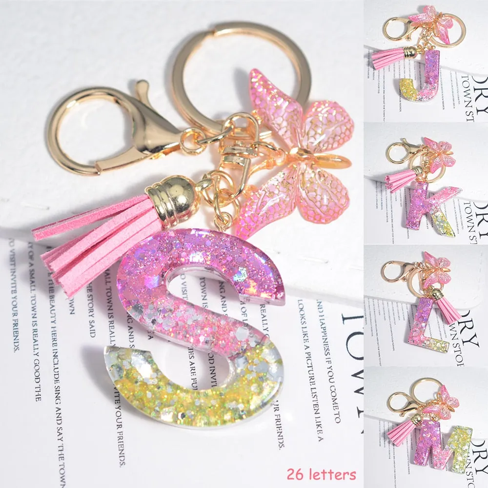 Kawaii Resin A-Z Letter Keychain