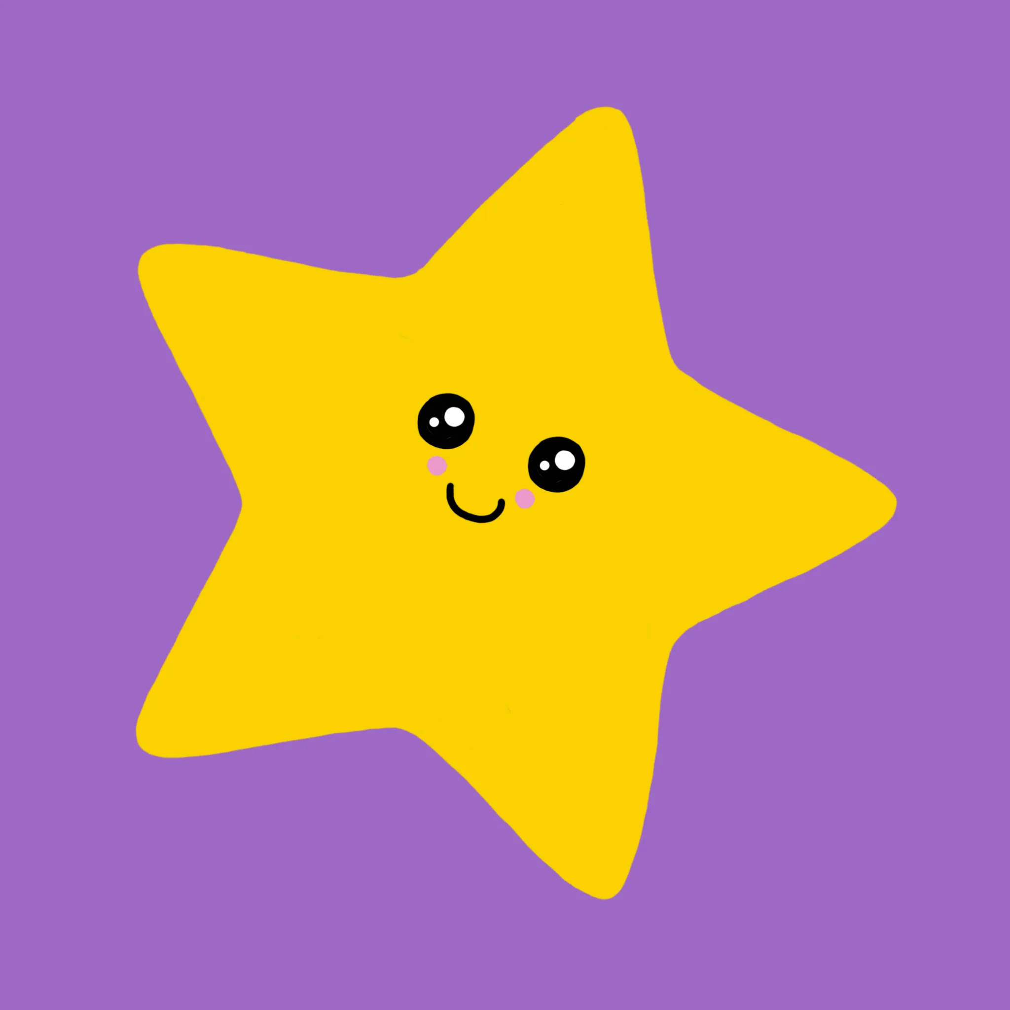 Kawaii Stars Face Cover