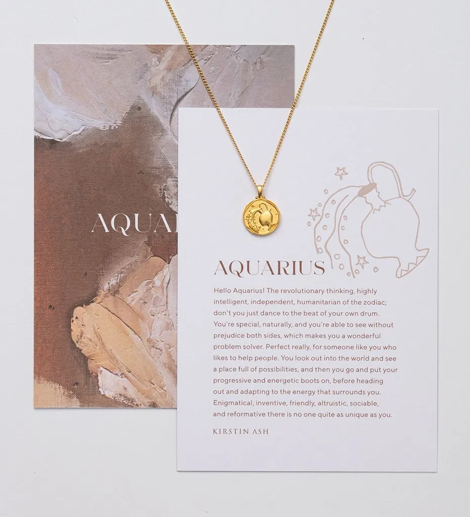 Kirstin Ash Aquarius Zodiac Necklace