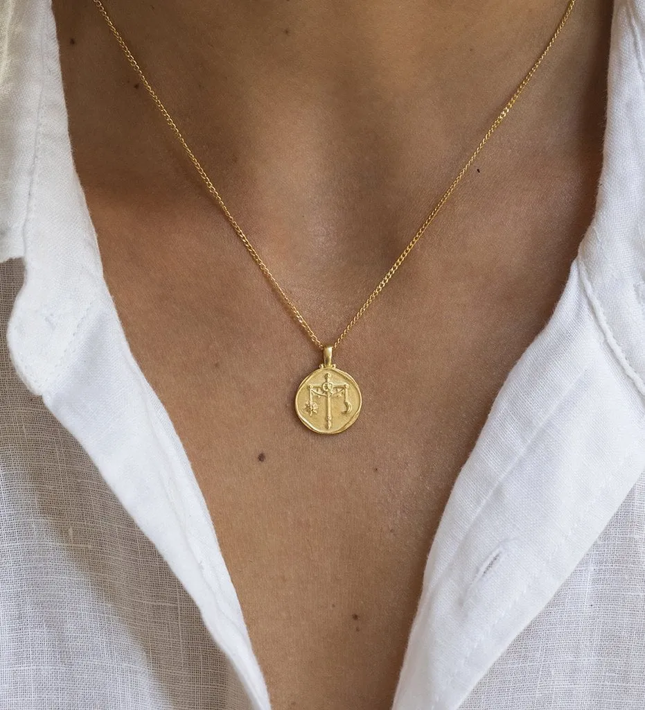 Kirstin Ash Libra Zodiac Necklace