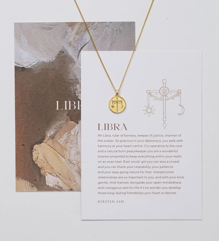 Kirstin Ash Libra Zodiac Necklace