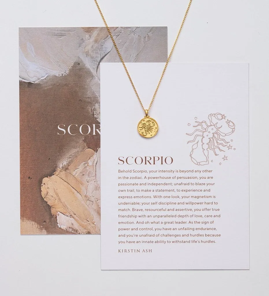 Kistin Ash Scorpio Zodiac Necklace