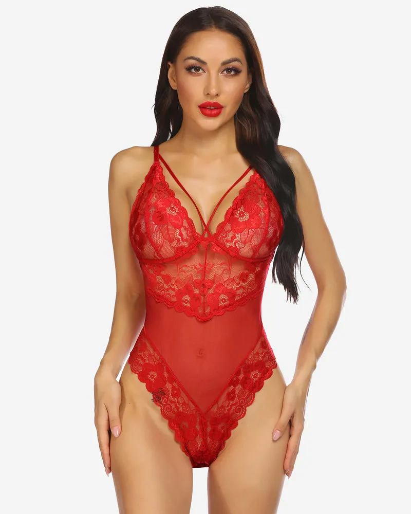 Lace One Piece Sexy Mini Bodysuit