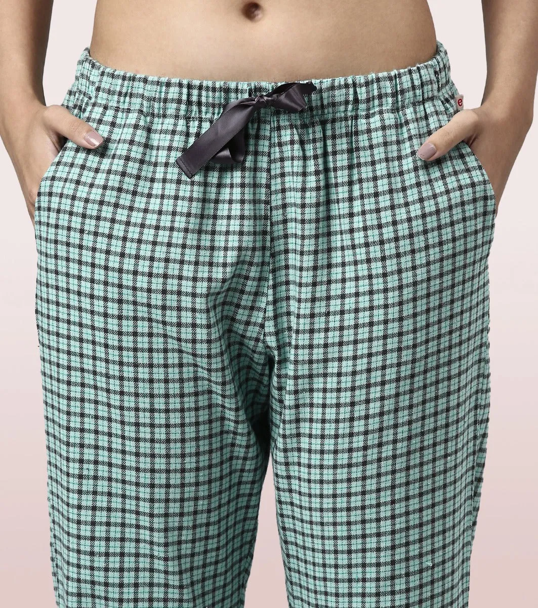 Lazy Pant Set | Cotton Flannel Woven Shirt And Pant Set