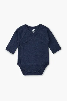 Long Sleeve Lucky Bodysuit_Navy Blue Heather