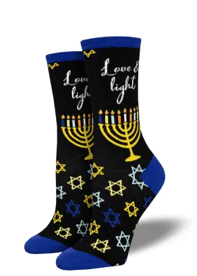 Love & Light Hanukkah Women's Socks