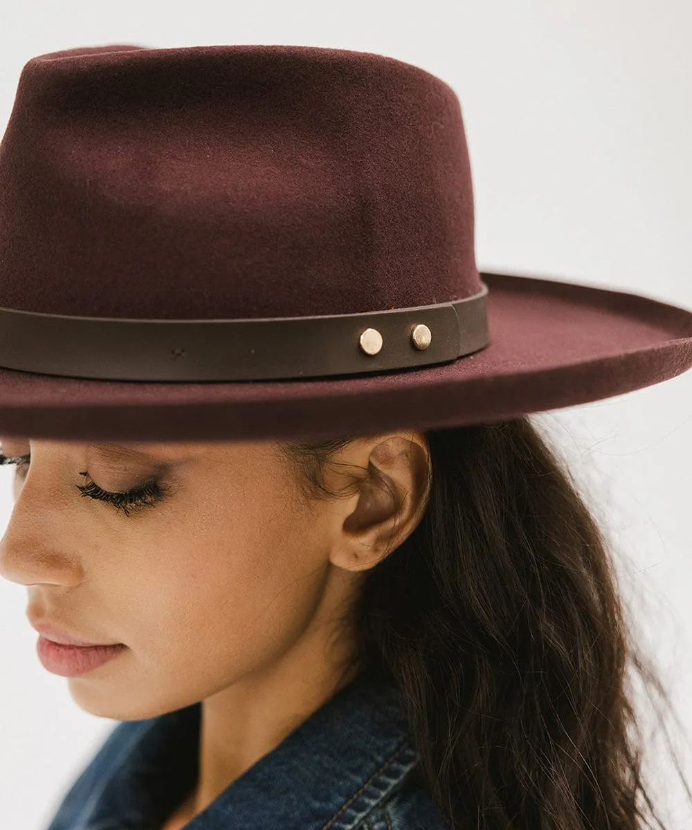 Luca Pencil Brim Teardrop Fedora