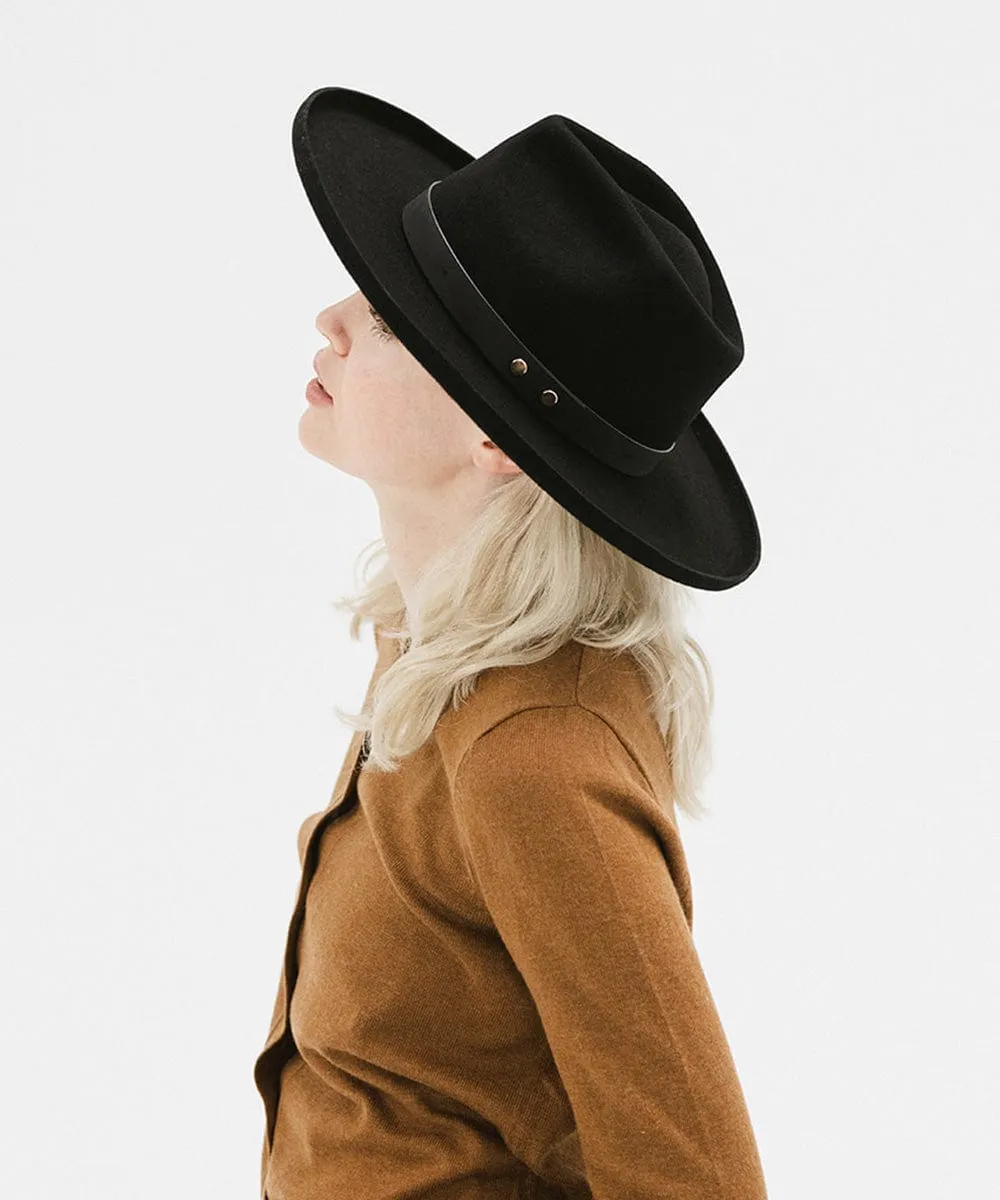 Luca Pencil Brim Teardrop Fedora