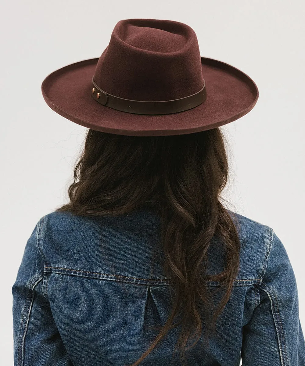 Luca Pencil Brim Teardrop Fedora