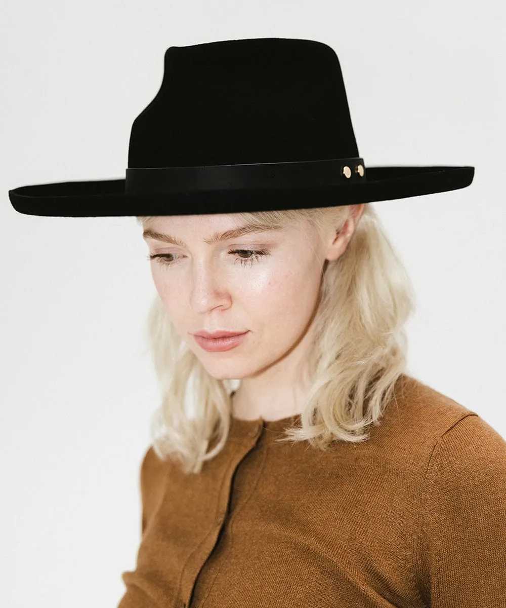 Luca Pencil Brim Teardrop Fedora