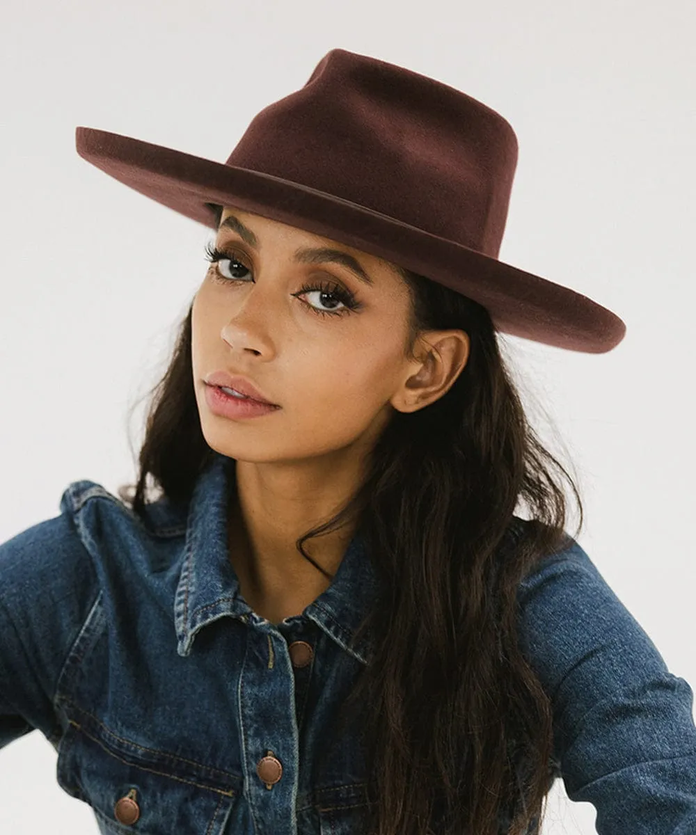 Luca Pencil Brim Teardrop Fedora