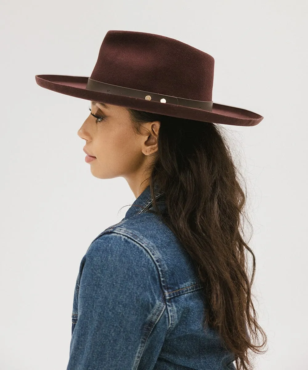 Luca Pencil Brim Teardrop Fedora