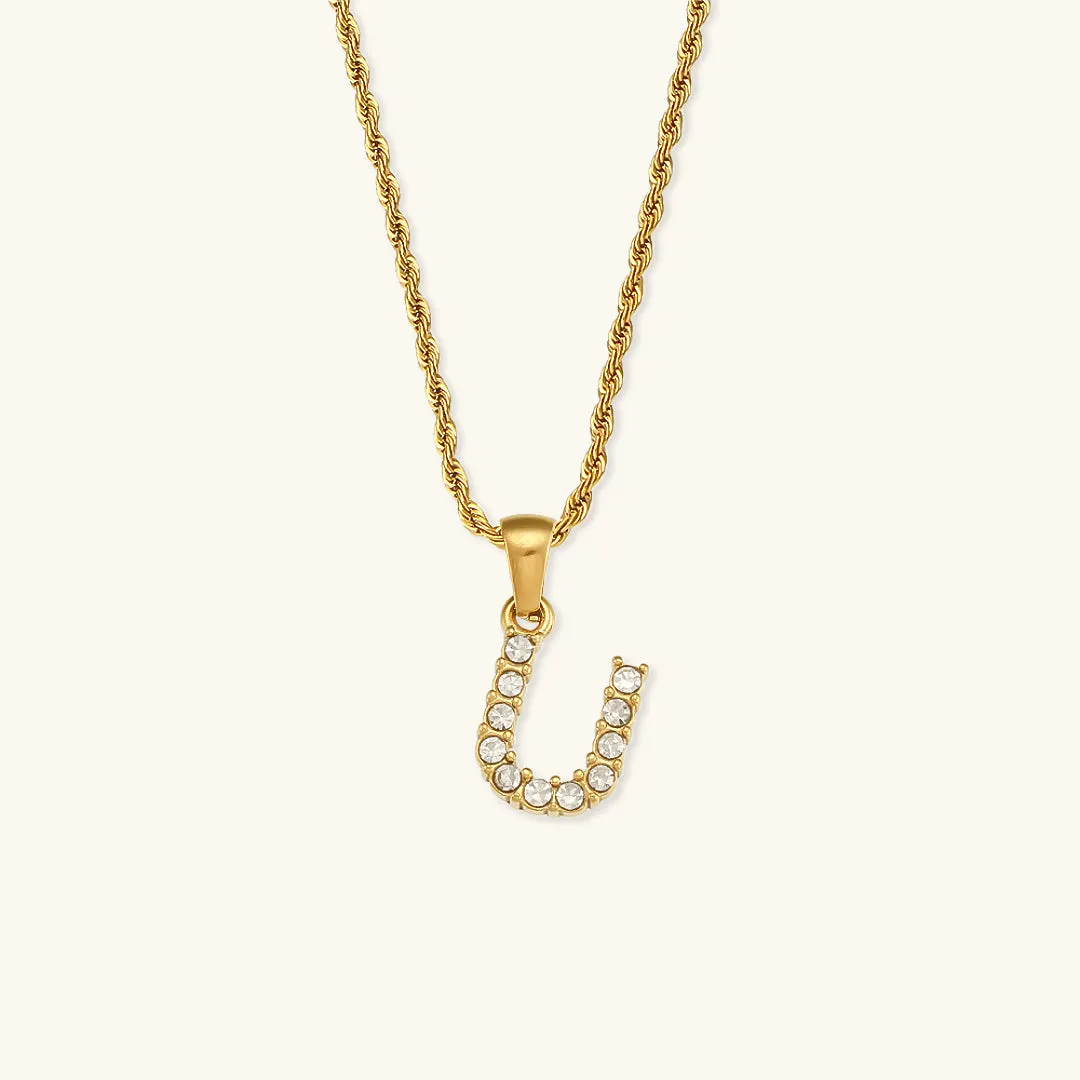 Maeve Letter Initial Diamond Necklace