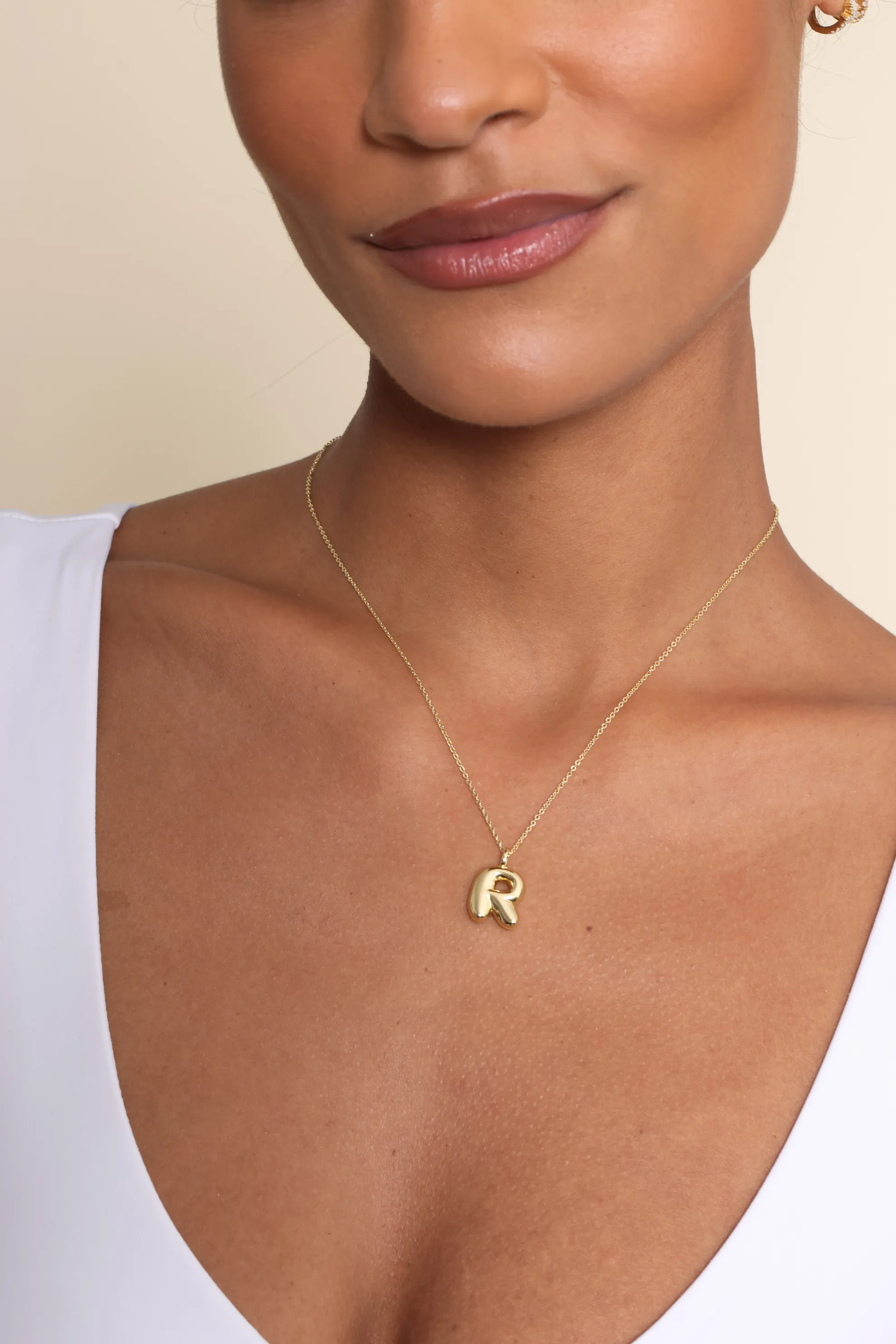 Maisie Bubble Initial Necklace