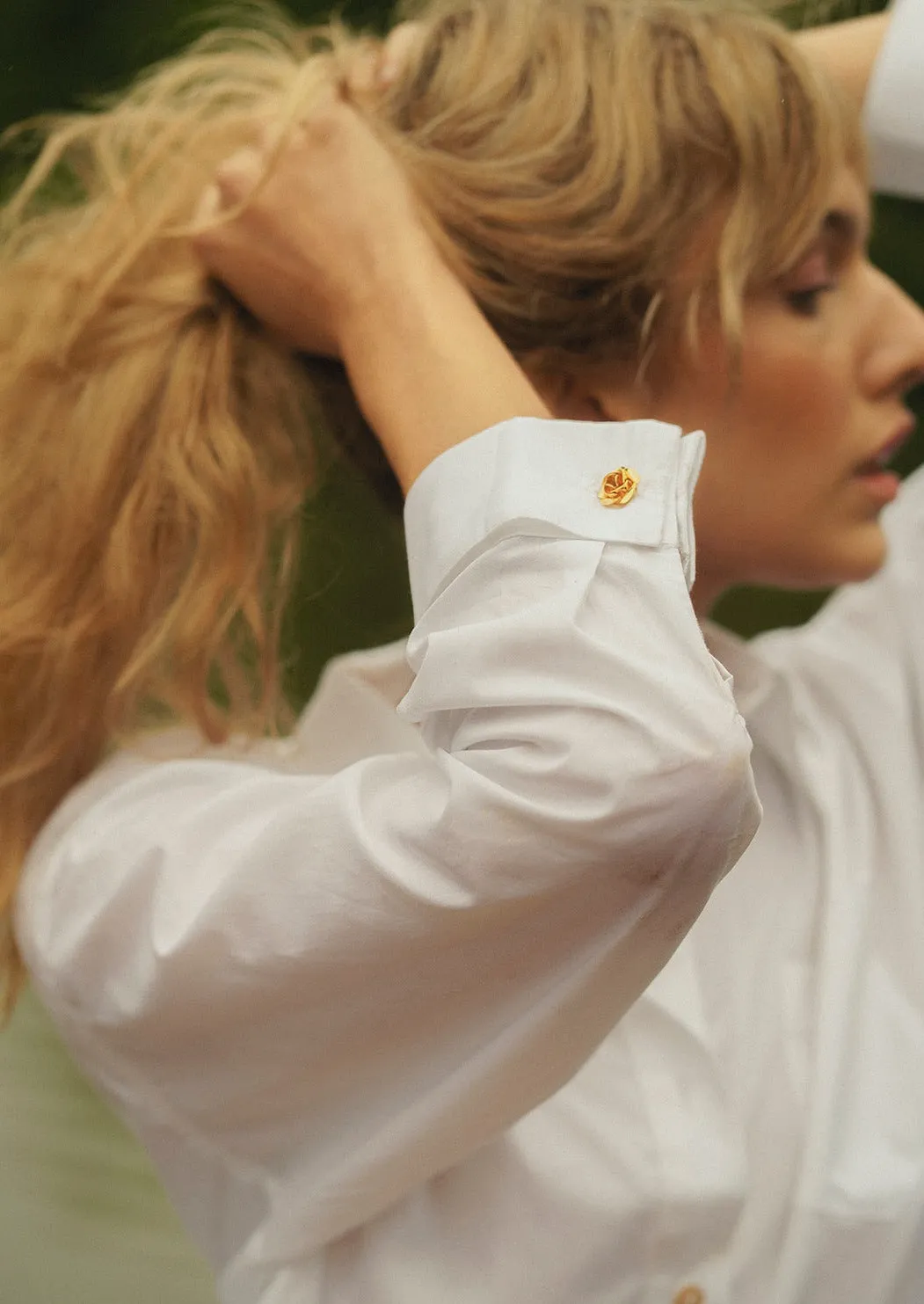 MASON'S DAUGHTER the Boyfriend Shirt, White Poplin