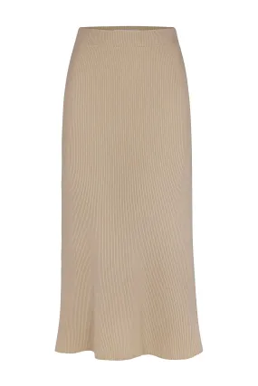 Maxi Skirt in Stretch Tencel Rib Knit