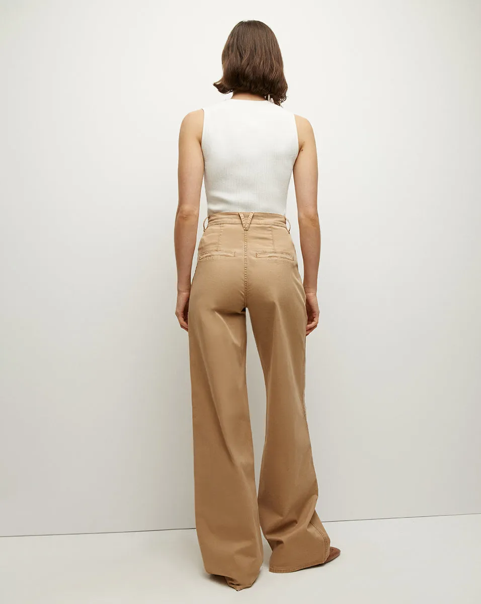 Mia Wide-Leg Pleated Pant