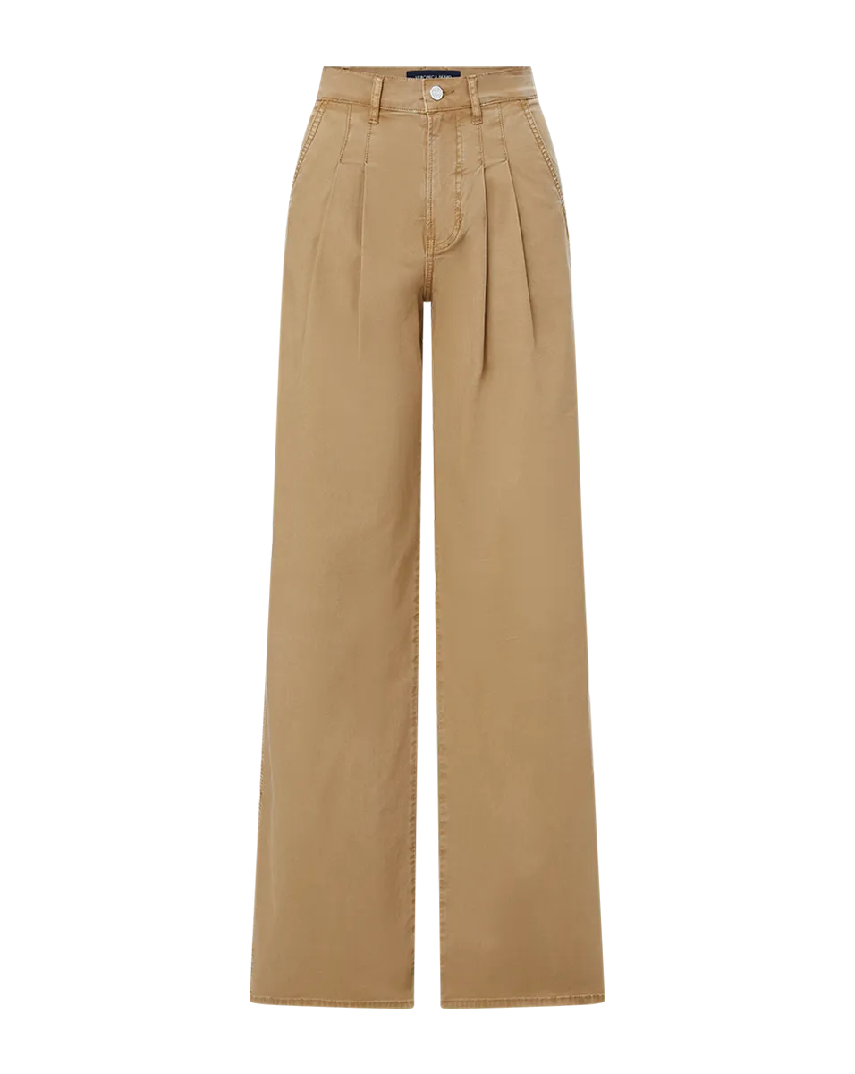 Mia Wide-Leg Pleated Pant