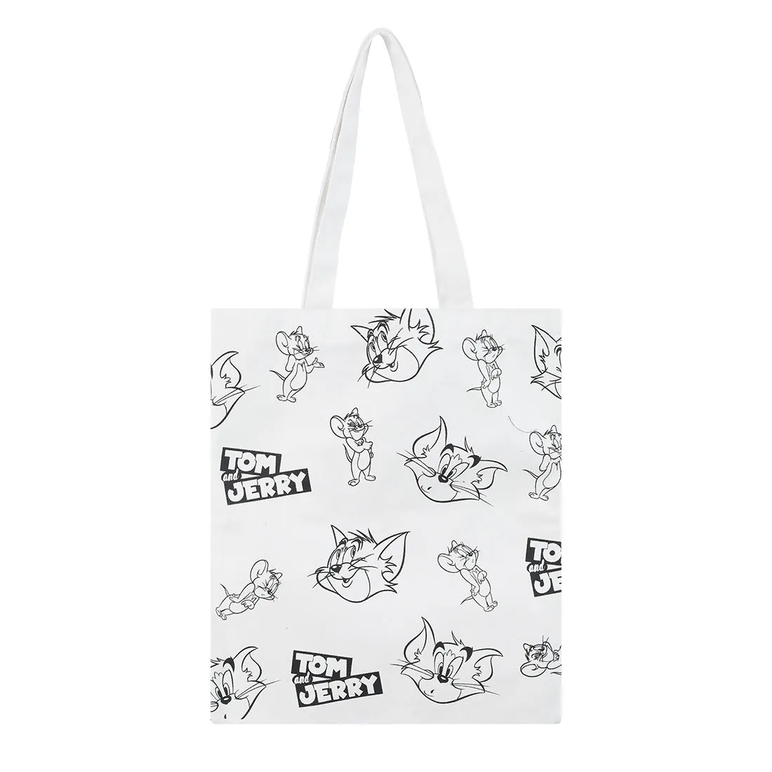 MINISO Tom&Jerry I Love Cheese Collection Funny Head Portrait Shopping Bag