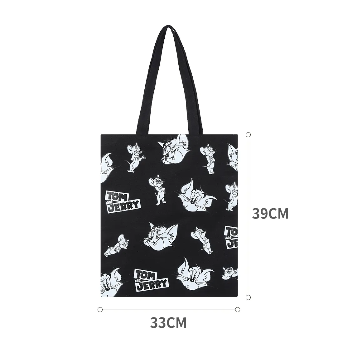 MINISO Tom&Jerry I Love Cheese Collection Funny Head Portrait Shopping Bag