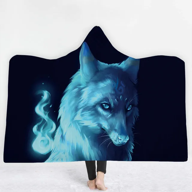 Moon Eclipse Hooded Blanket