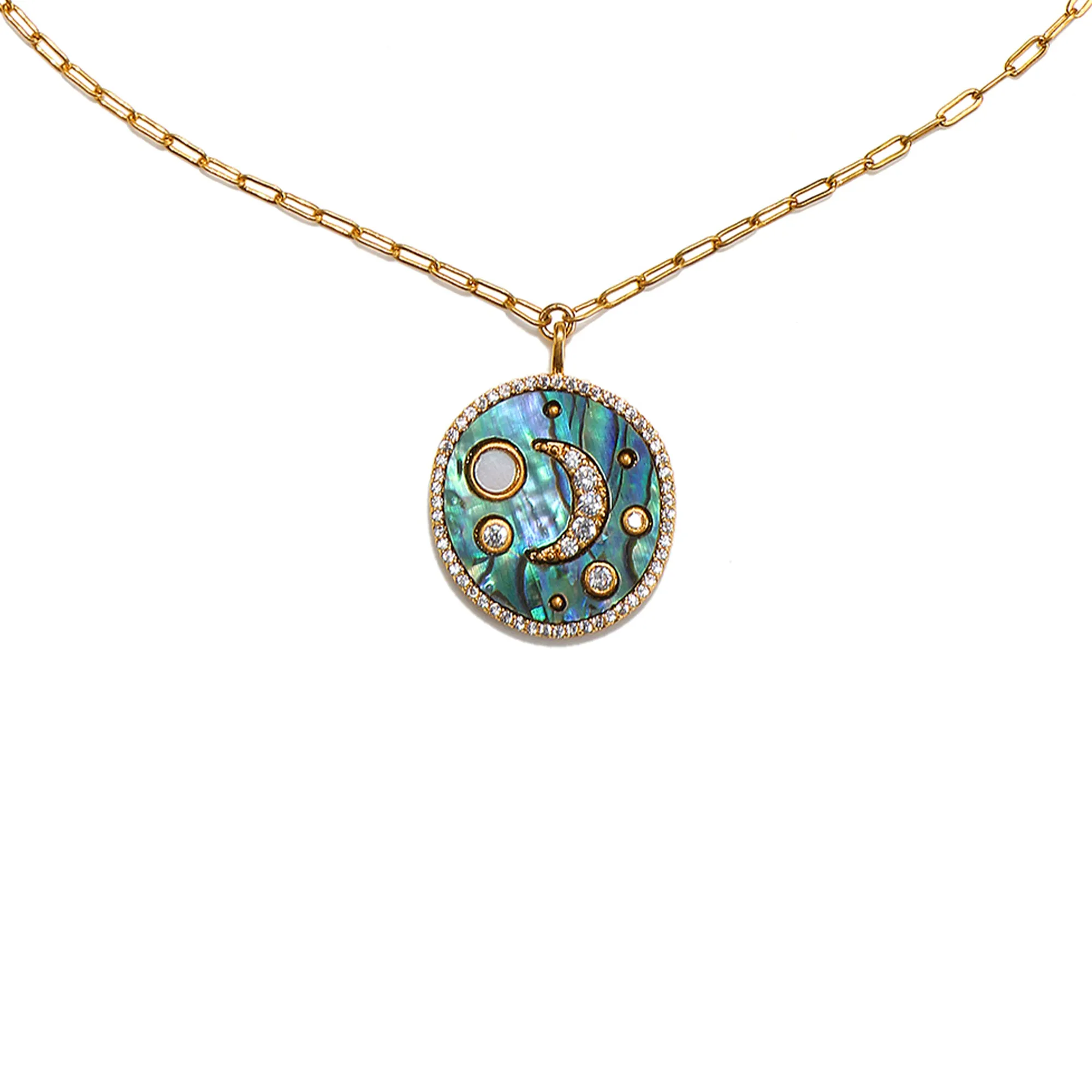 Nightscape Abalone Talisman Necklace