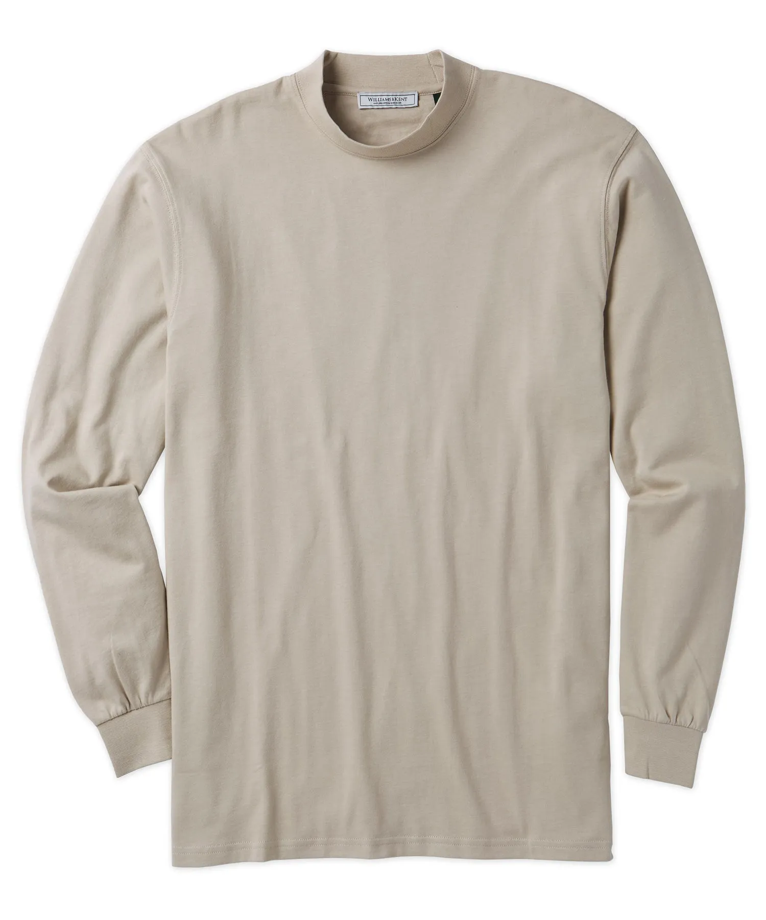 Pima Cotton Mock Neck Pullover