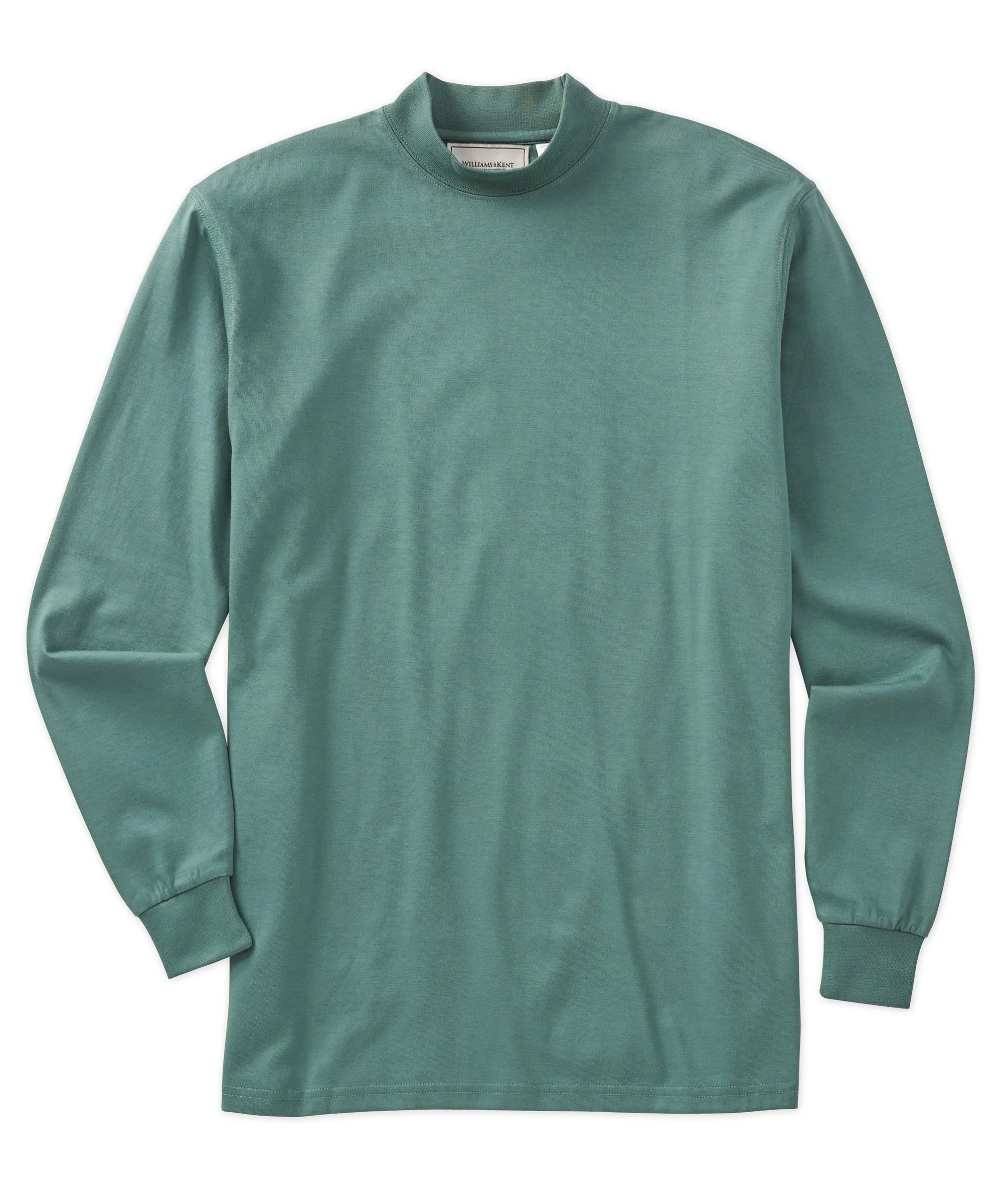 Pima Cotton Mock Neck Pullover