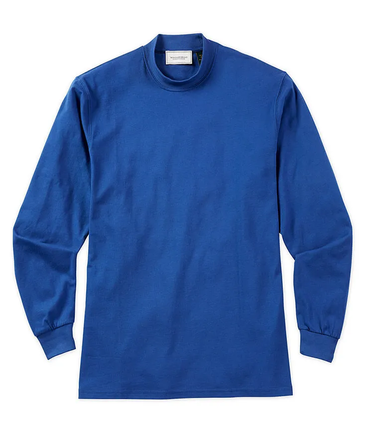 Pima Cotton Mock Neck Pullover