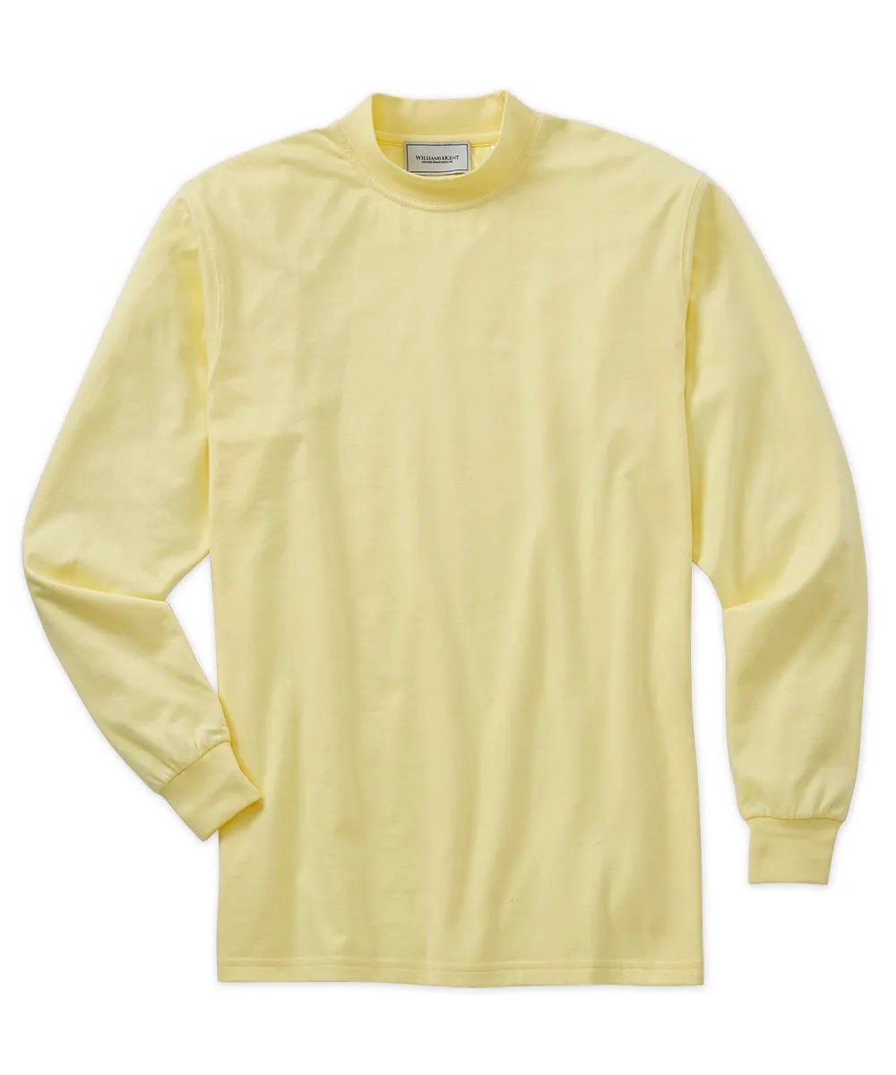 Pima Cotton Mock Neck Pullover