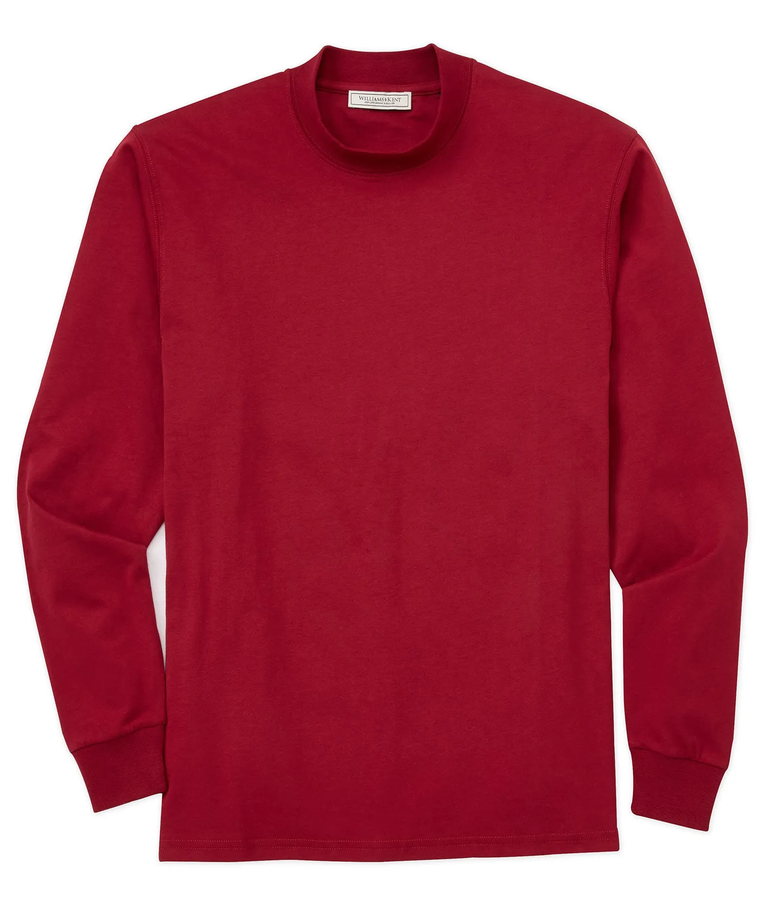 Pima Cotton Mock Neck Pullover