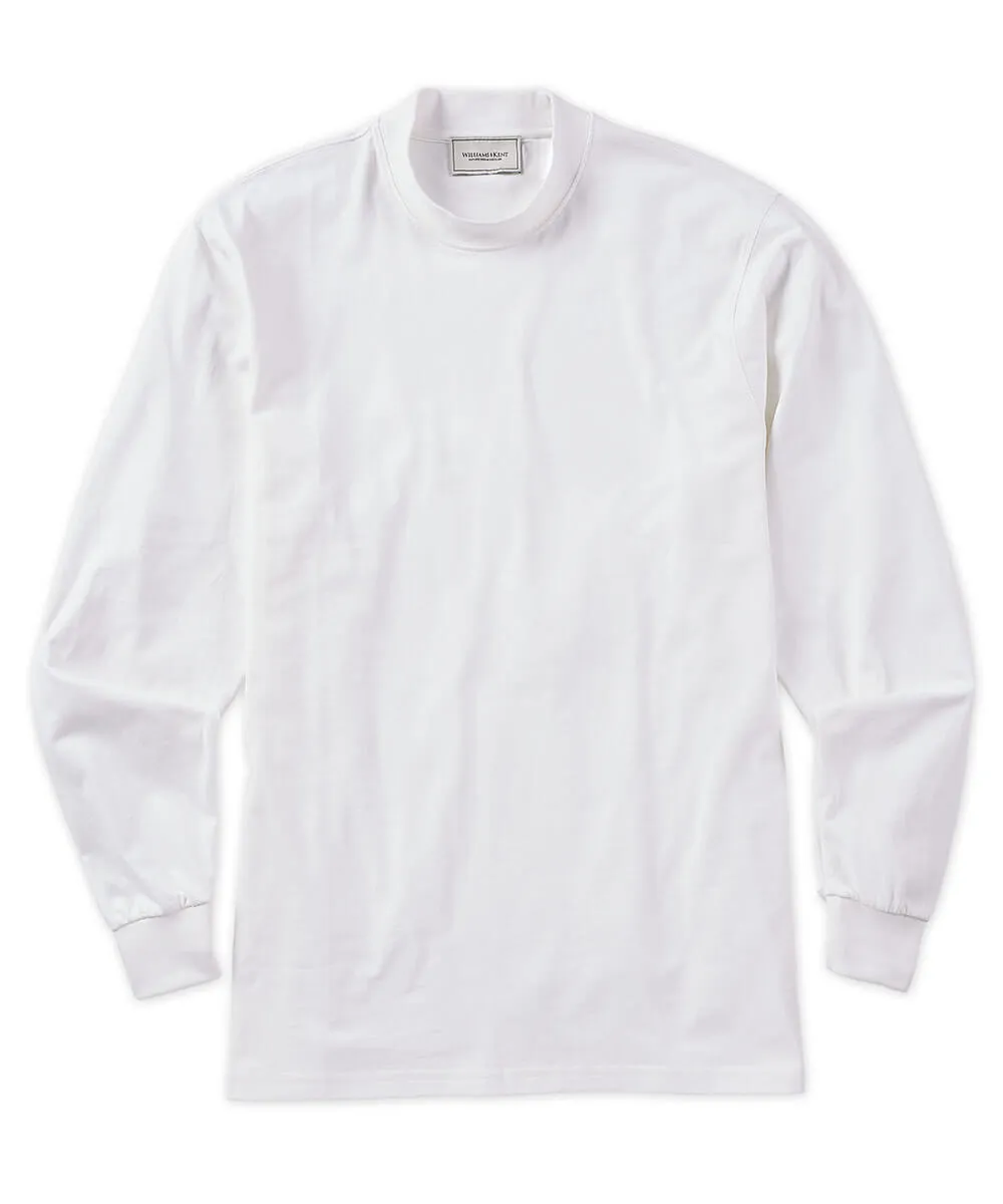 Pima Cotton Mock Neck Pullover