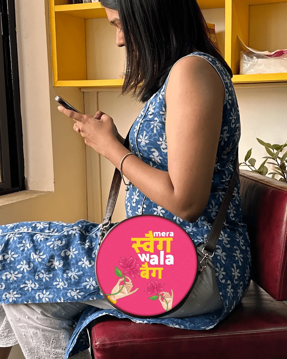 Pink Swag Wala Vegan Sling Bag