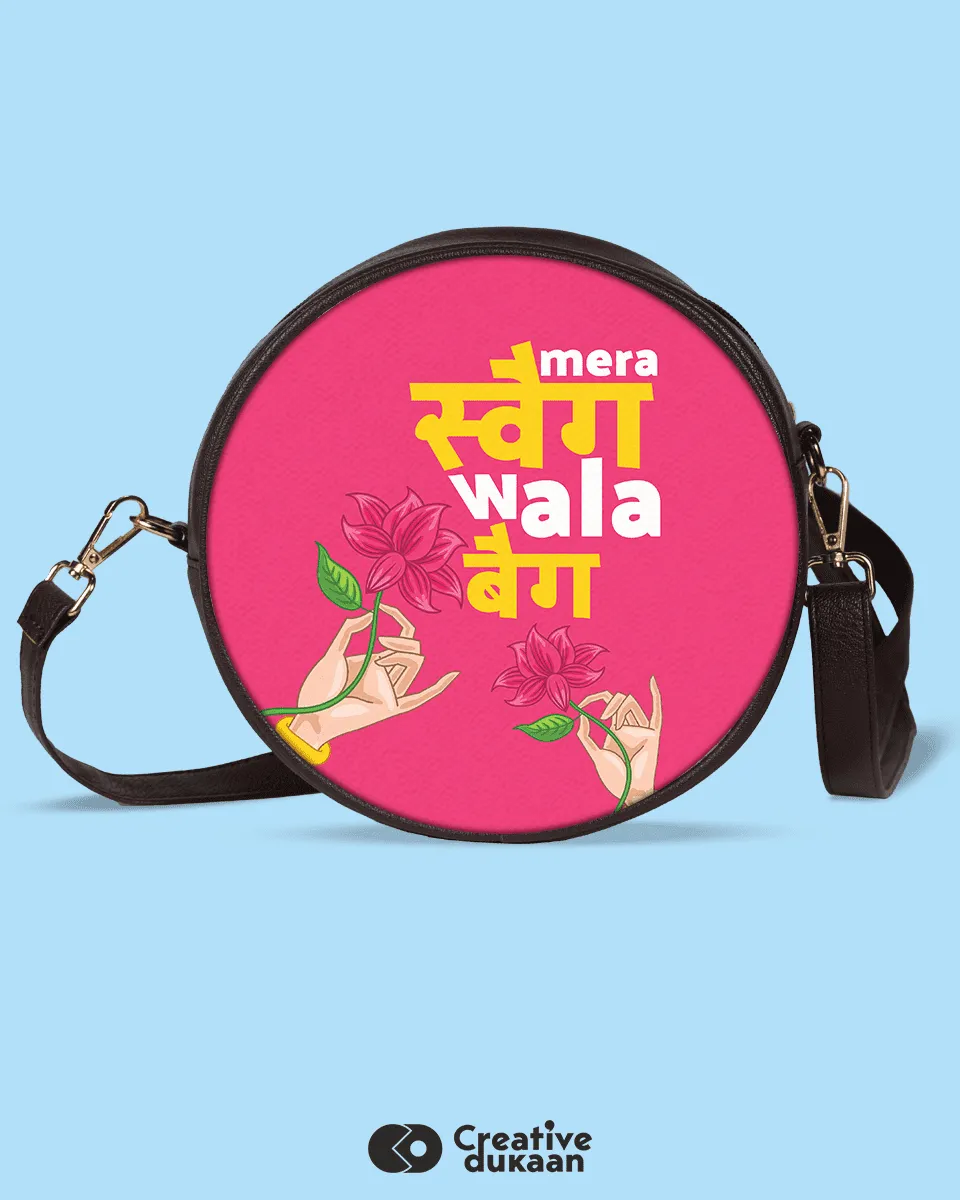 Pink Swag Wala Vegan Sling Bag