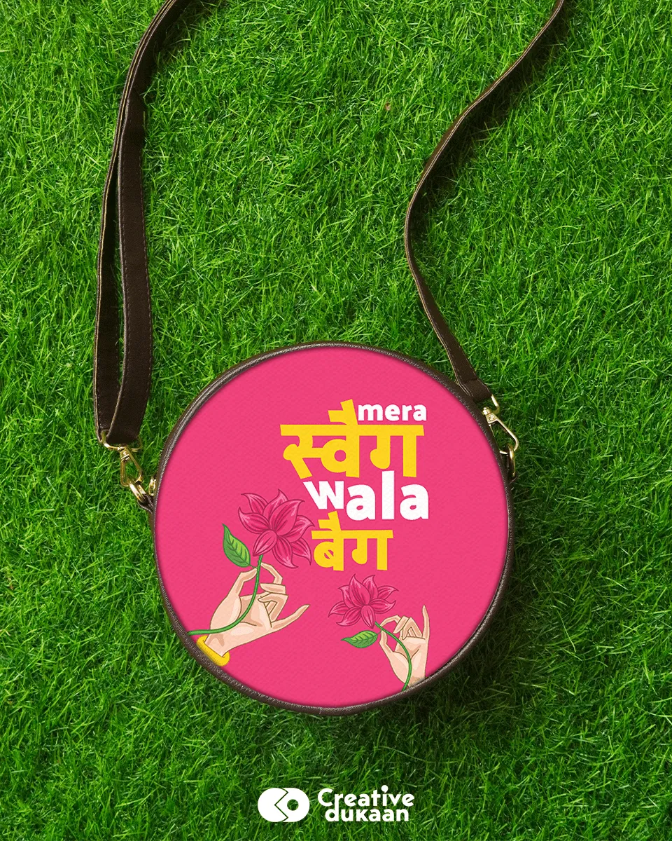 Pink Swag Wala Vegan Sling Bag