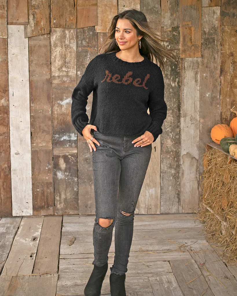 REBEL CROPPED CREW CHUNKY