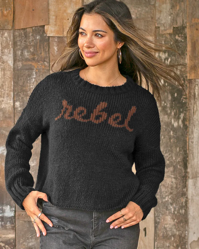 REBEL CROPPED CREW CHUNKY