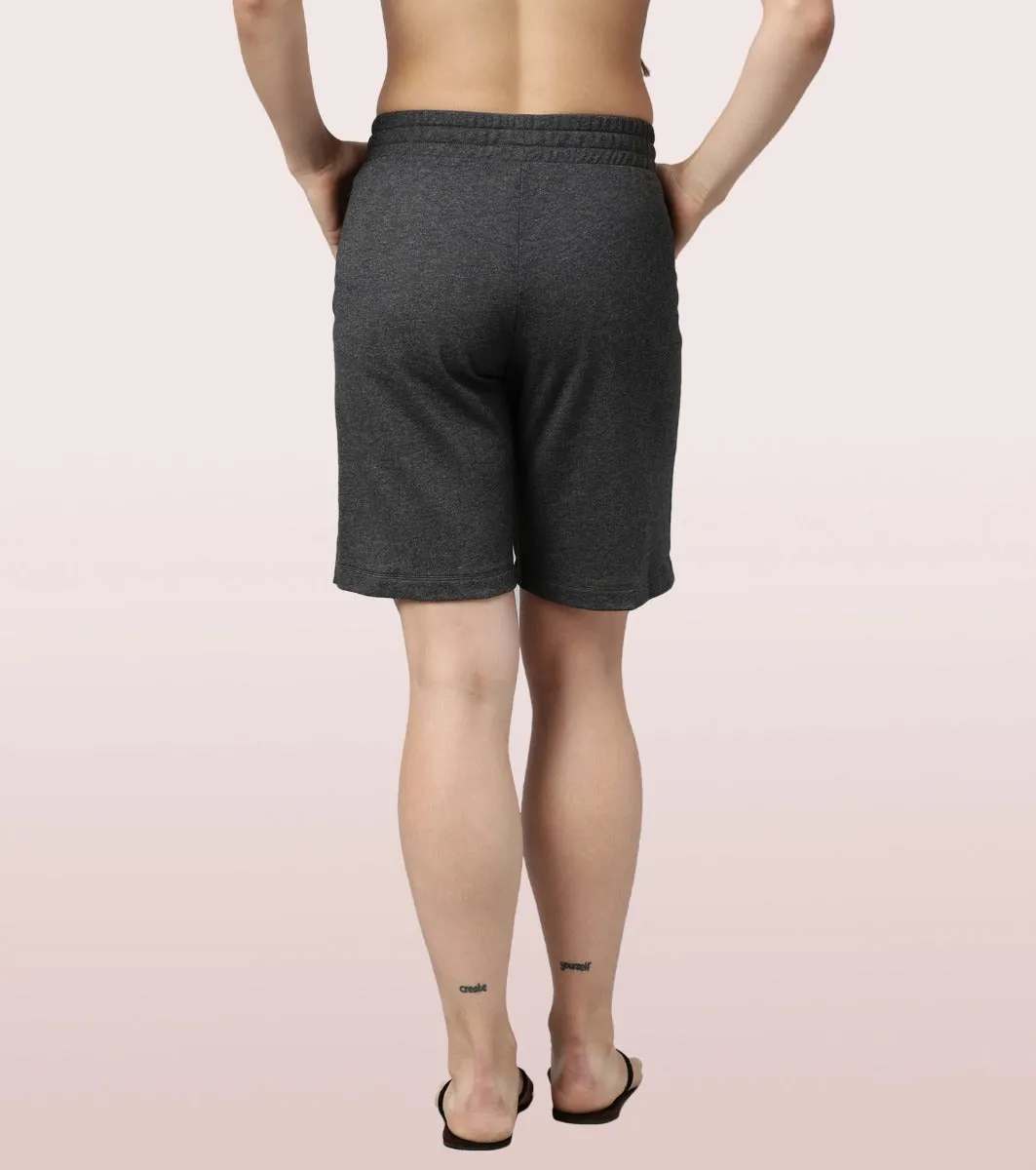 Relax Bermuda | Knee Length Shorts With Adjustable Waistband & Pockets