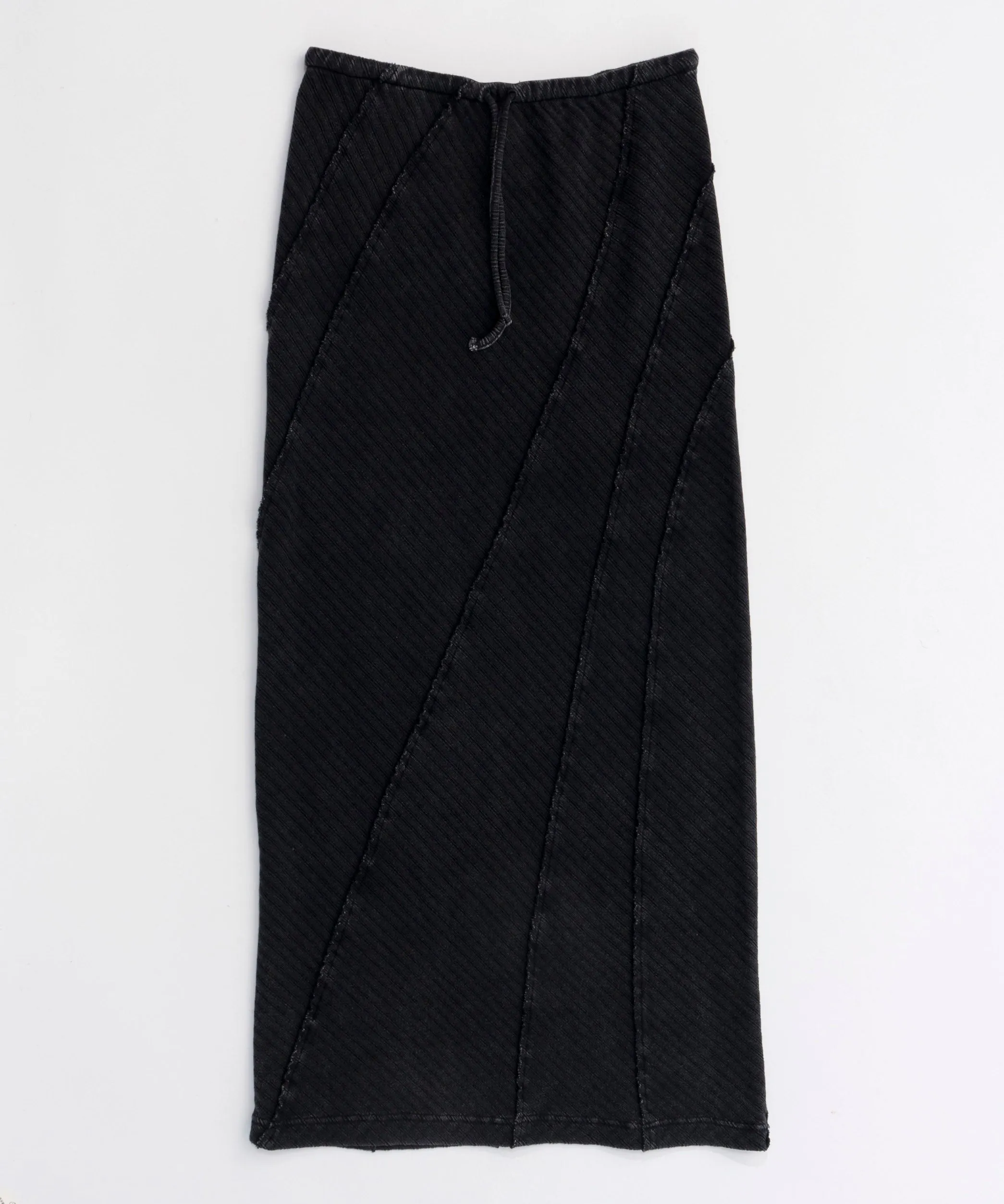 Rib Maxi Tight Skirt