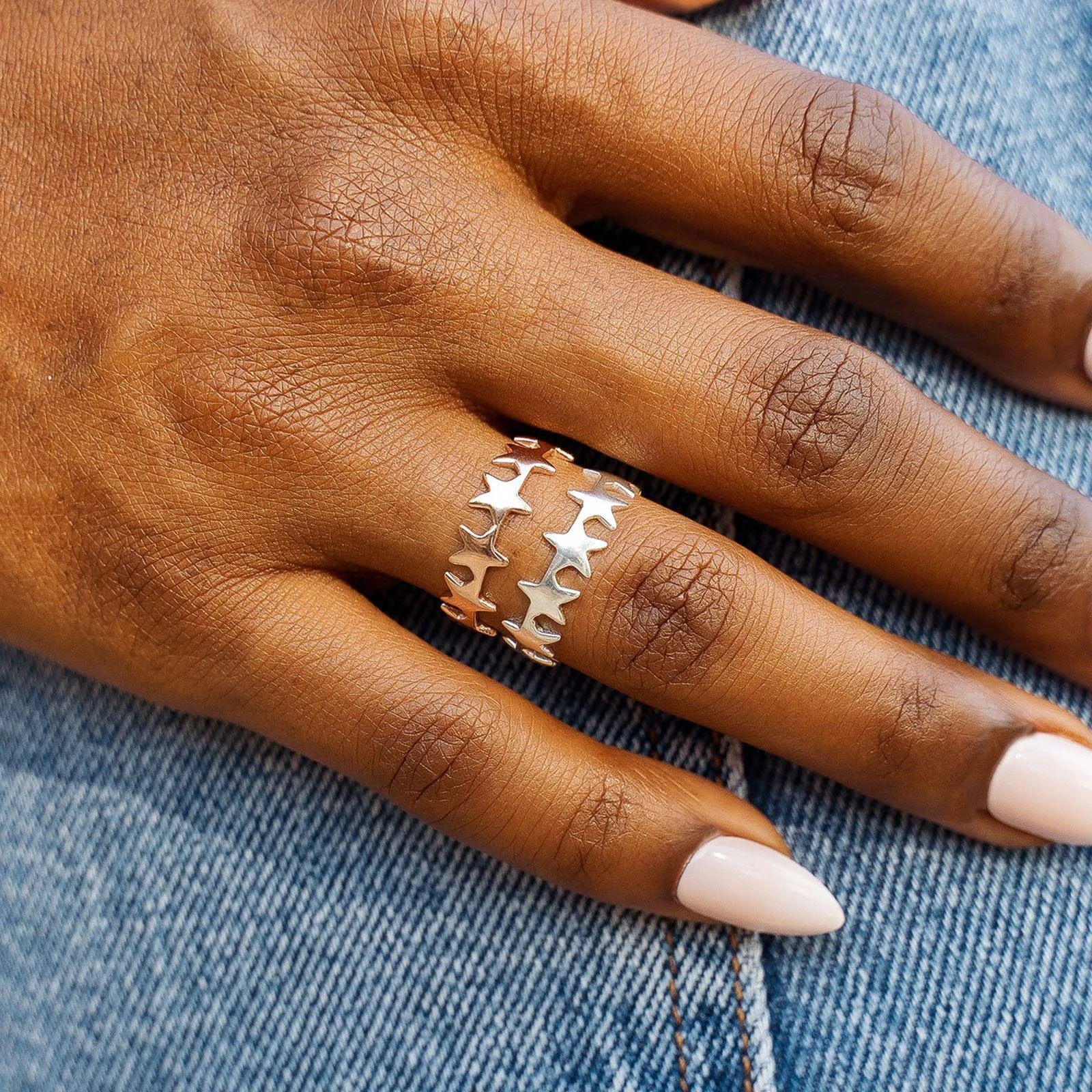 Rose Gold Seeing Stars Band Ring