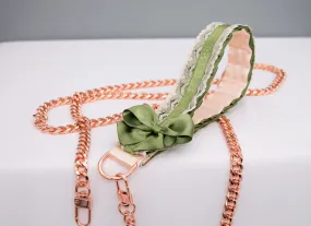 Sage Green Rose Gold Leash