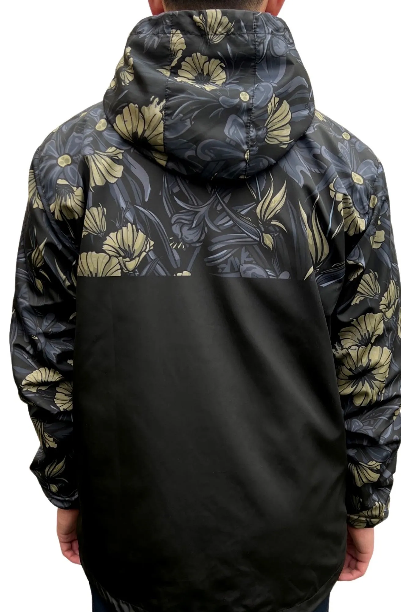 SAVS X Adapt :: Gold Blooded Floral (Men's Black/Gold Full-Zip Jacket)