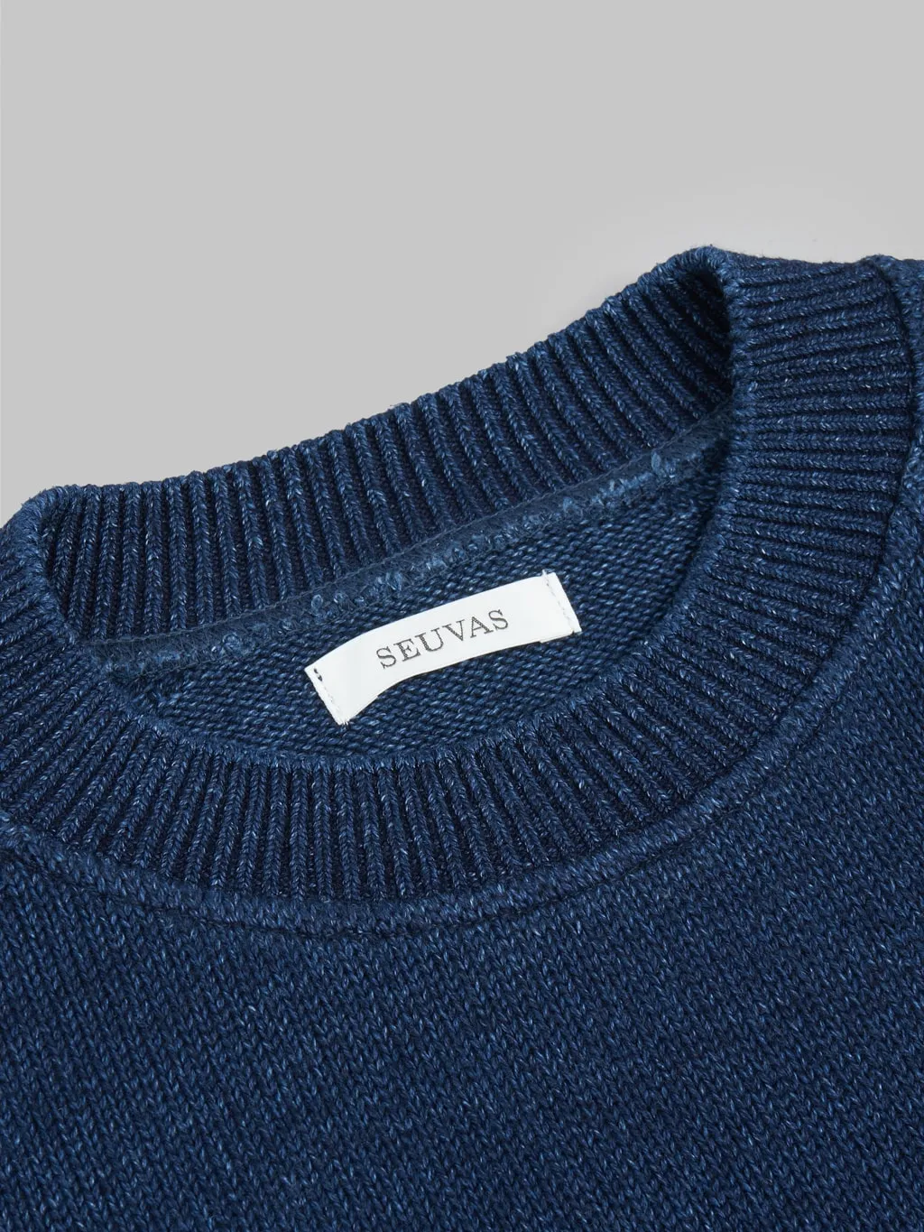 Seuvas Cotton Raglan Sweater Indigo