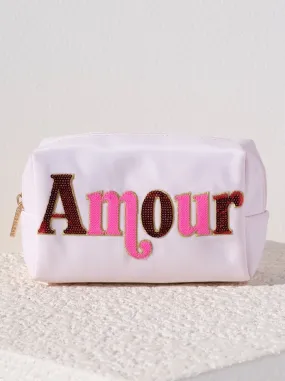 Shiraleah Cara "Amour" Zip Pouch, Blush